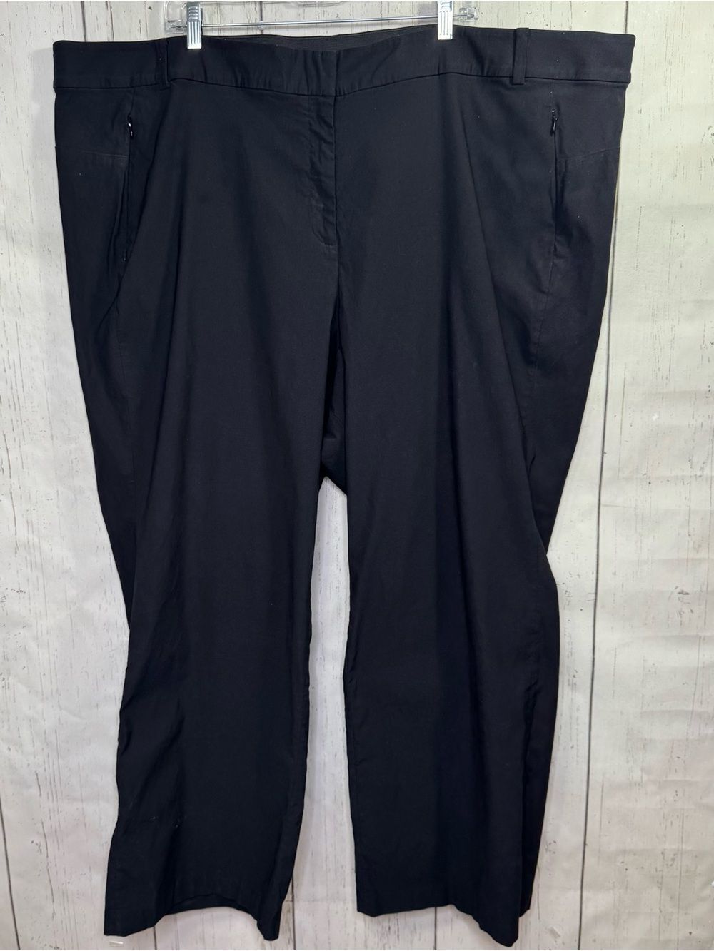 Lane Bryant Black Career Dress Pants Size 34/36 Plus Size Stretch Minimalist